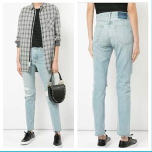 Rag & Bone Marilyn Distressed Light Blue Jeans